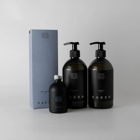 Oaken Holiday Set - Body Wash + Shampoo + Reed Diffuser