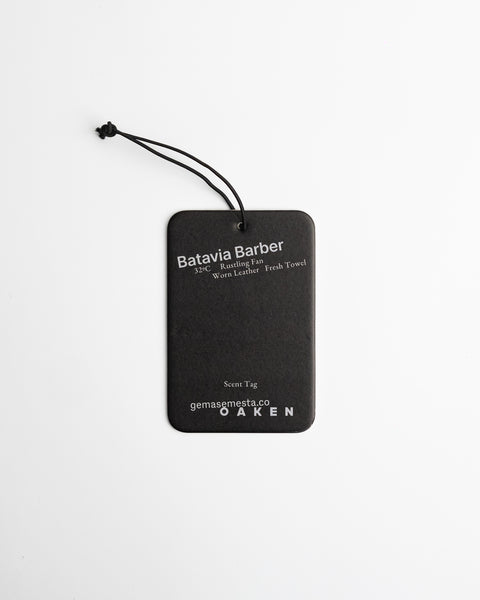 Oaken & Gema Semesta Scent Tag - Batavia Barber