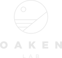 Oaken Lab logo. Oaken lab is a scent, grooming and personal care brand based in Indonesia