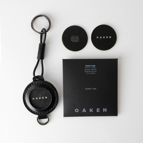 Oaken Lab | Raya Gift Set 2026 – Scented Leather Bag Charm & All Scent Tab