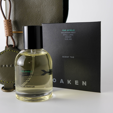 Oaken Lab Travel Gift Sets— Leather Journal + EDP + Scented Leather Pendant + Scent Tab Refill