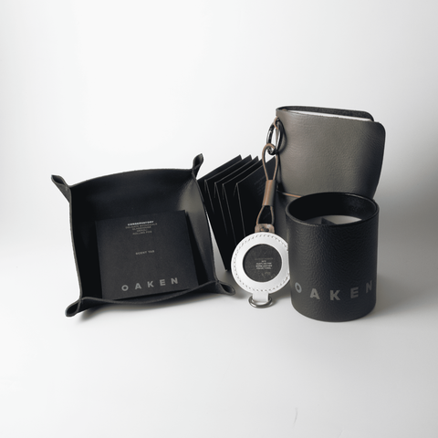 Oaken Lab | Raya Gift Set 2026 – Leather Tray, Journal, Bag Charm, All Scents Tab & Candle