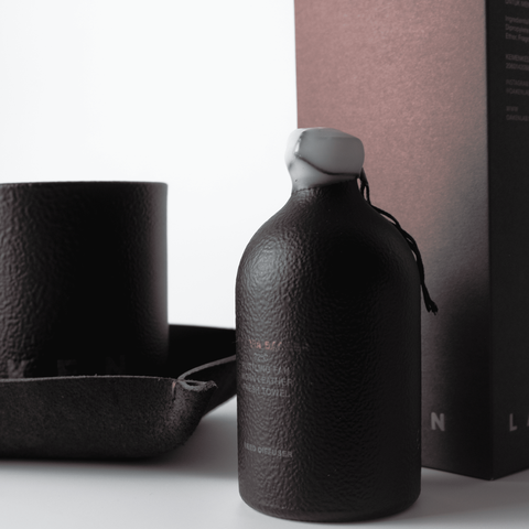 Oaken Lab | Raya Gift Set 2026 – Leather Tray, Scented Candle & Reed Diffuser